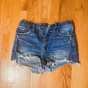 Abercrombie & Fitch Curve Love High Rise Mom Shorts